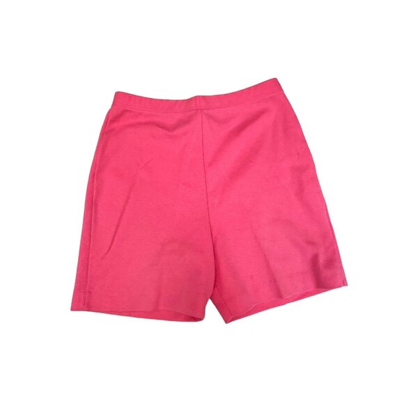 Vintage Jantzen High Waisted Pink Pull On Shorts USA Made - Picture 1 of 8